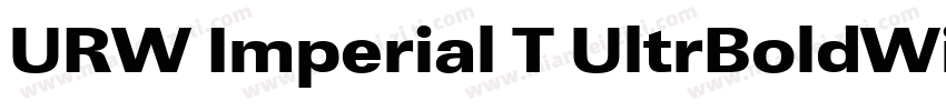 URW Imperial T UltrBoldWide字体转换
